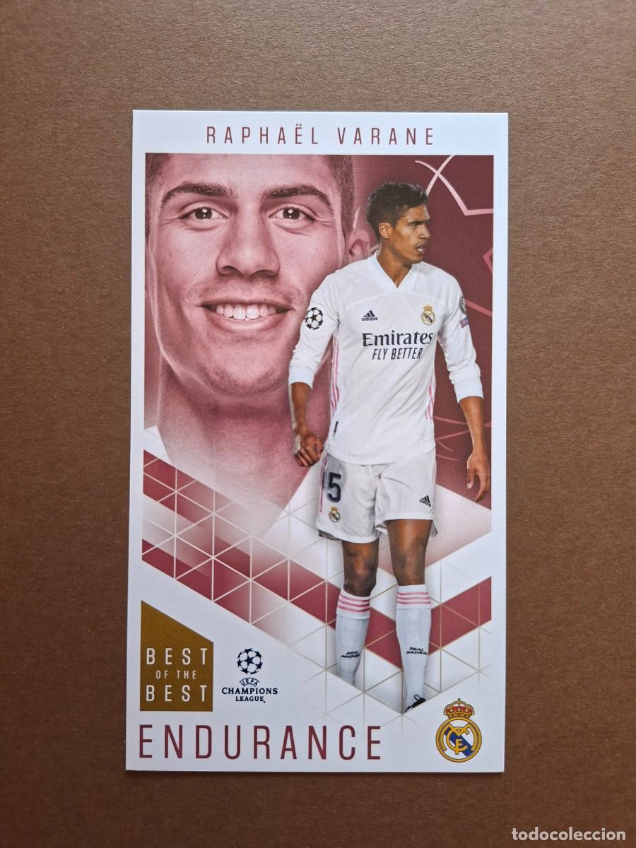 Cromos de F&uacute;tbol: 59 RAPHAEL VARANE REAL MADRID ENDURANCE TOPPS BEST OF THE BEST 2021 CHAMPIONS LEAGUE