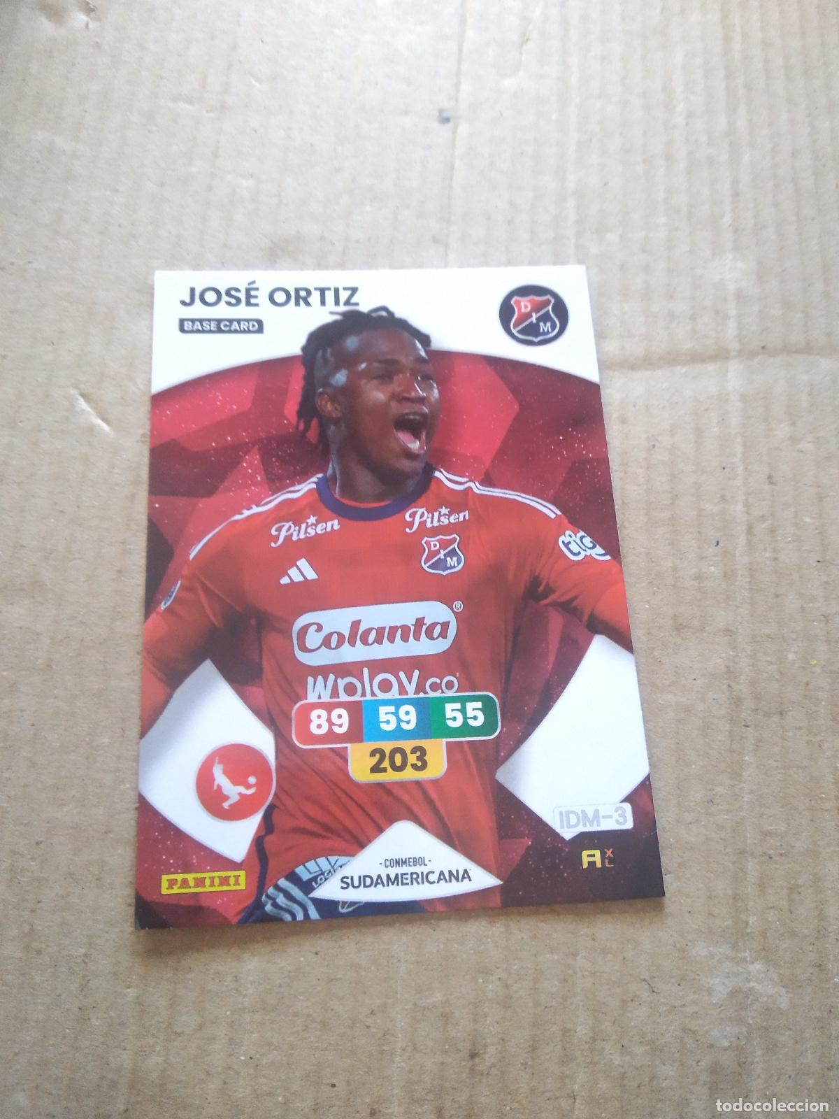 Cromos de F&uacute;tbol: JOSE ORTIZ CROMO FUTBOL PANINI ADRENALYN CONMEBOL LIBERTADORES SUDAMERICANA 2024