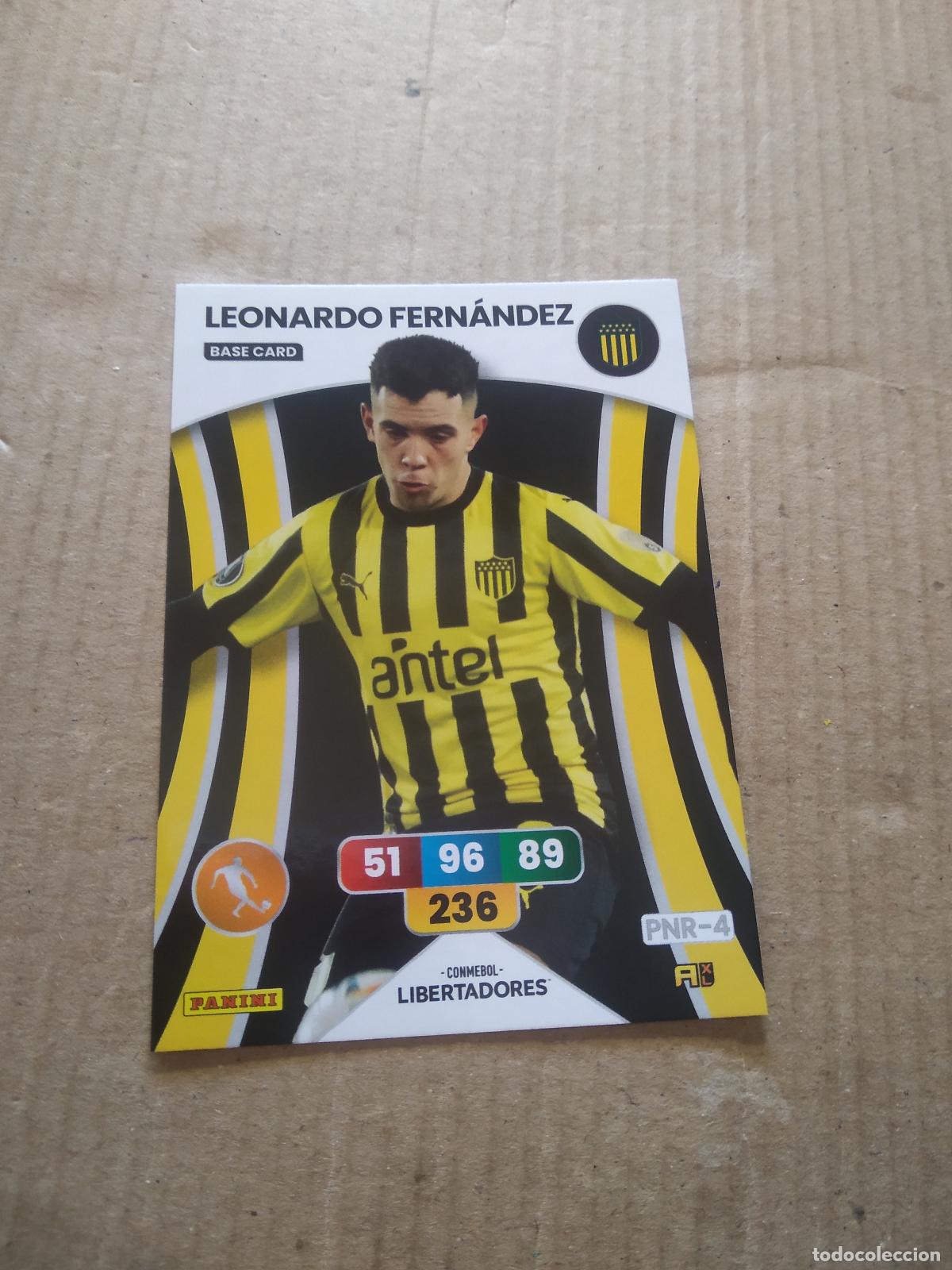 Cromos de F&uacute;tbol: LEONARDO FERNANDEZ PE&Ntilde;AROL CROMO FUTBOL PANINI ADRENALYN CONMEBOL LIBERTADORES SUDAMERICANA 2024