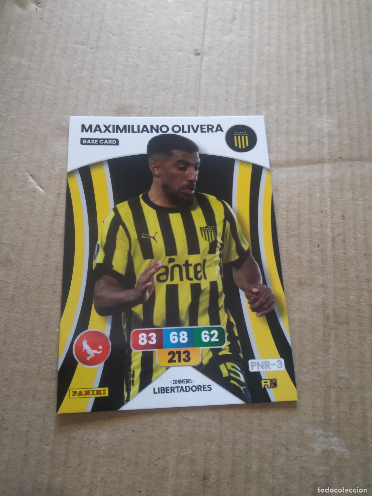 Cromos de F&uacute;tbol: MAXIMILIANO OLIVERA PE&Ntilde;AROL CROMO FUTBOL PANINI ADRENALYN CONMEBOL LIBERTADORES SUDAMERICANA 2024