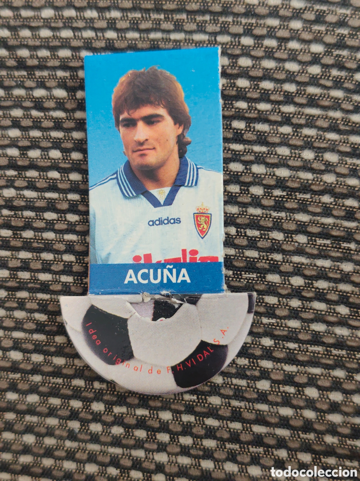 Fu&szlig;ball-Sticker: ACU&Ntilde;A REAL ZARAGOZA PUNCH N GOL CHICLE LIGA ESTRELLAS 98 99