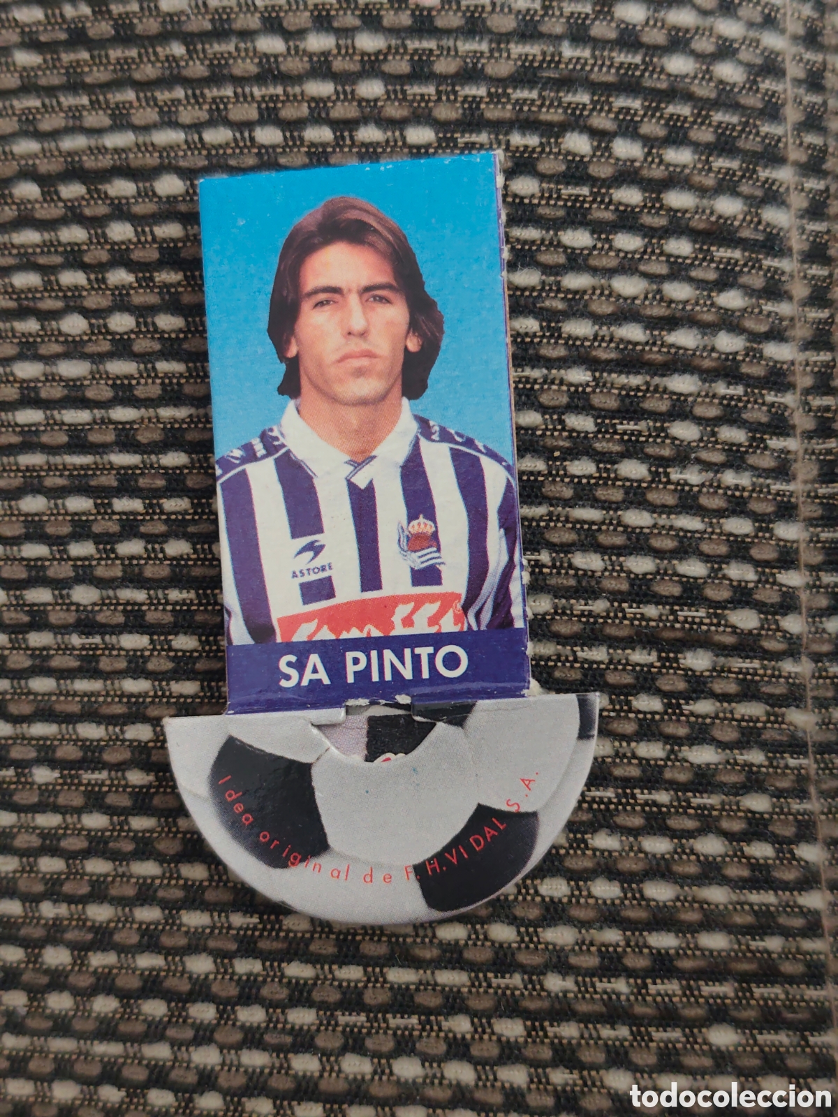 Fu&szlig;ball-Sticker: SA PINTO REAL SOCIEDAD PUNCH N GOL CHICLE LIGA ESTRELLAS 98 99