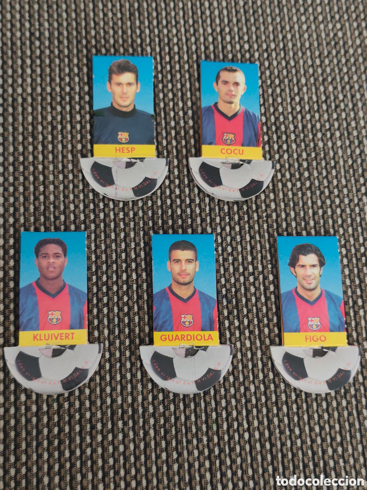 Fu&szlig;ball-Sticker: FC BARCELONA PUNCH N GOL CHICLE LIGA ESTRELLAS 98 99