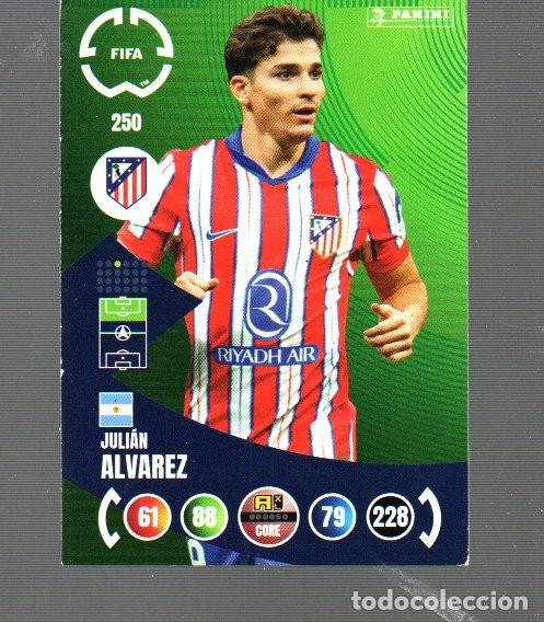 Cromos de Futebol: CROMOS FIFA POOR XL ADRENALYN Y PANINI CLUB CUP 25 ALVAREZ DEL ATL&Eacute;TICO MADRID N&ordm; 250