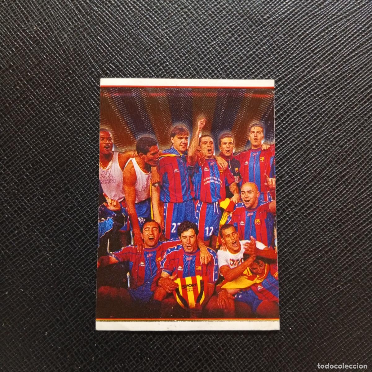 Cromos de Futebol: 2 CELEBRACION BARCELONA PANINI 1998 1999 FUTBOL CROMO 98 99 - SIN PEGAR - A173 PG1