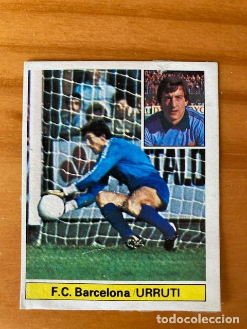 Cromos de Futebol: URRUTI FC BARCELONA 81-82 ESTE RECUPERADO VERSION AZUL DIFICIL