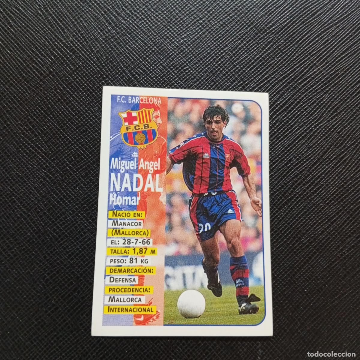 Cromos de Futebol: 13 NADAL BARCELONA PANINI 1998 1999 FUTBOL CROMO 98 99 LIGA - SIN PEGAR - A173 PG5
