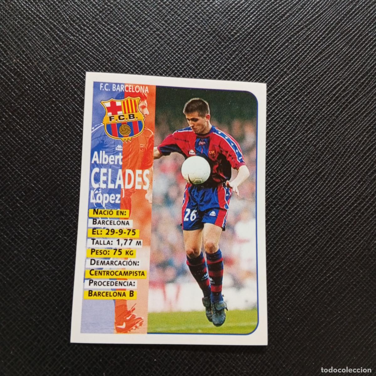Fu&szlig;ball-Sticker: 19 CELADES BARCELONA PANINI 1998 1999 FUTBOL CROMO 98 99 LIGA - SIN PEGAR - A173 PG7
