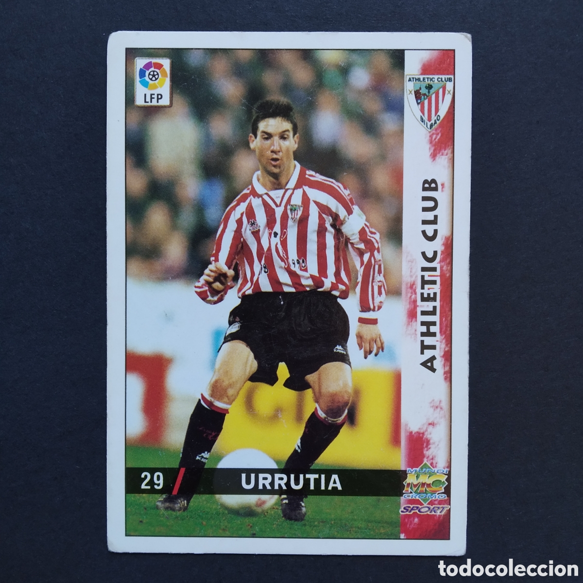 Fu&szlig;ball-Sticker: CROMO - N&ordm; 0029 - URRUTIA - ATHLETIC CLUB - LAS FICHAS DE LA LIGA 98-99 (1998 / 1999) - MUNDICROMO