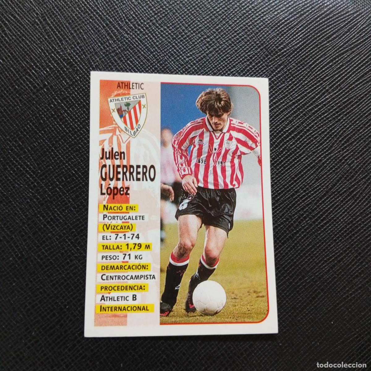 Cromos de F&uacute;tbol: 41 GUERRERO BILBAO PANINI 1998 1999 FUTBOL CROMO 98 99 - SIN PEGAR - A173 PG11