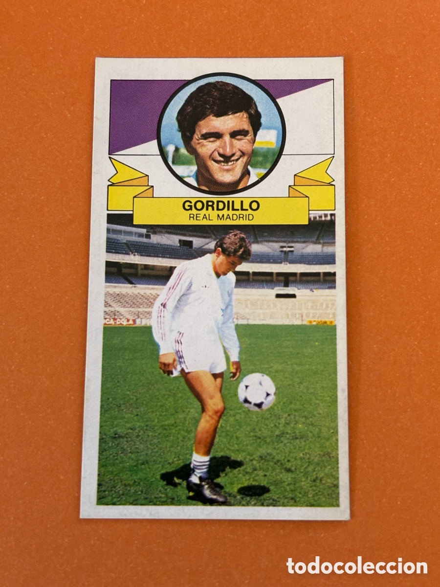 Cromos de F&uacute;tbol: Gordillo Ultimos Fichajes N 20 Real Madrid sin publicidad 85 86. Liga Este 1985 1986. Sin Pegar.