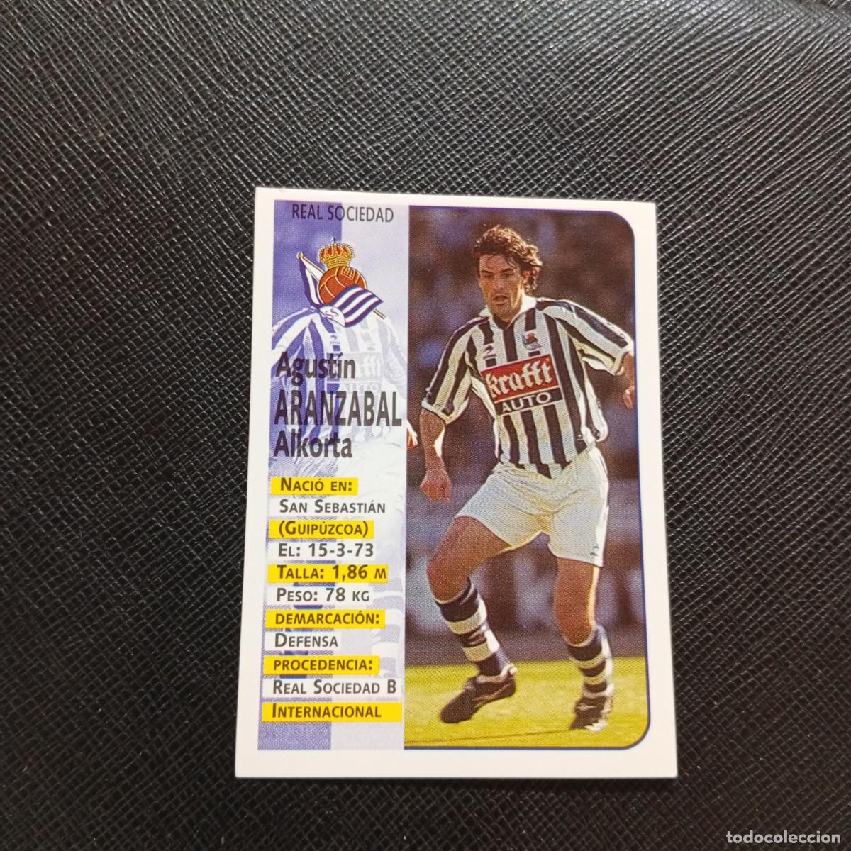 Cromos de F&uacute;tbol: 53 ARANZABAL REAL SOCIEDAD PANINI 1998 1999 FUTBOL CROMO 98 99 - SIN PEGAR - A173 PG13