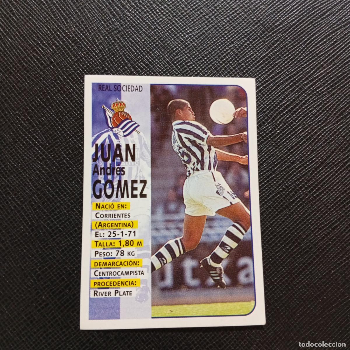Cromos de F&uacute;tbol: 55 JUAN GOMEZ REAL SOCIEDAD PANINI 1998 1999 FUTBOL CROMO 98 99 - SIN PEGAR - A173 PG13