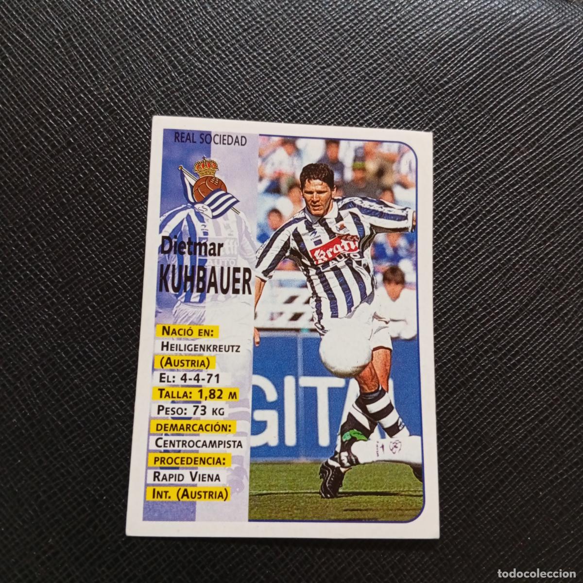 Cromos de F&uacute;tbol: 57 KUHBAUER REAL SOCIEDAD PANINI 1998 1999 FUTBOL CROMO 98 99 - SIN PEGAR - A173 PG13