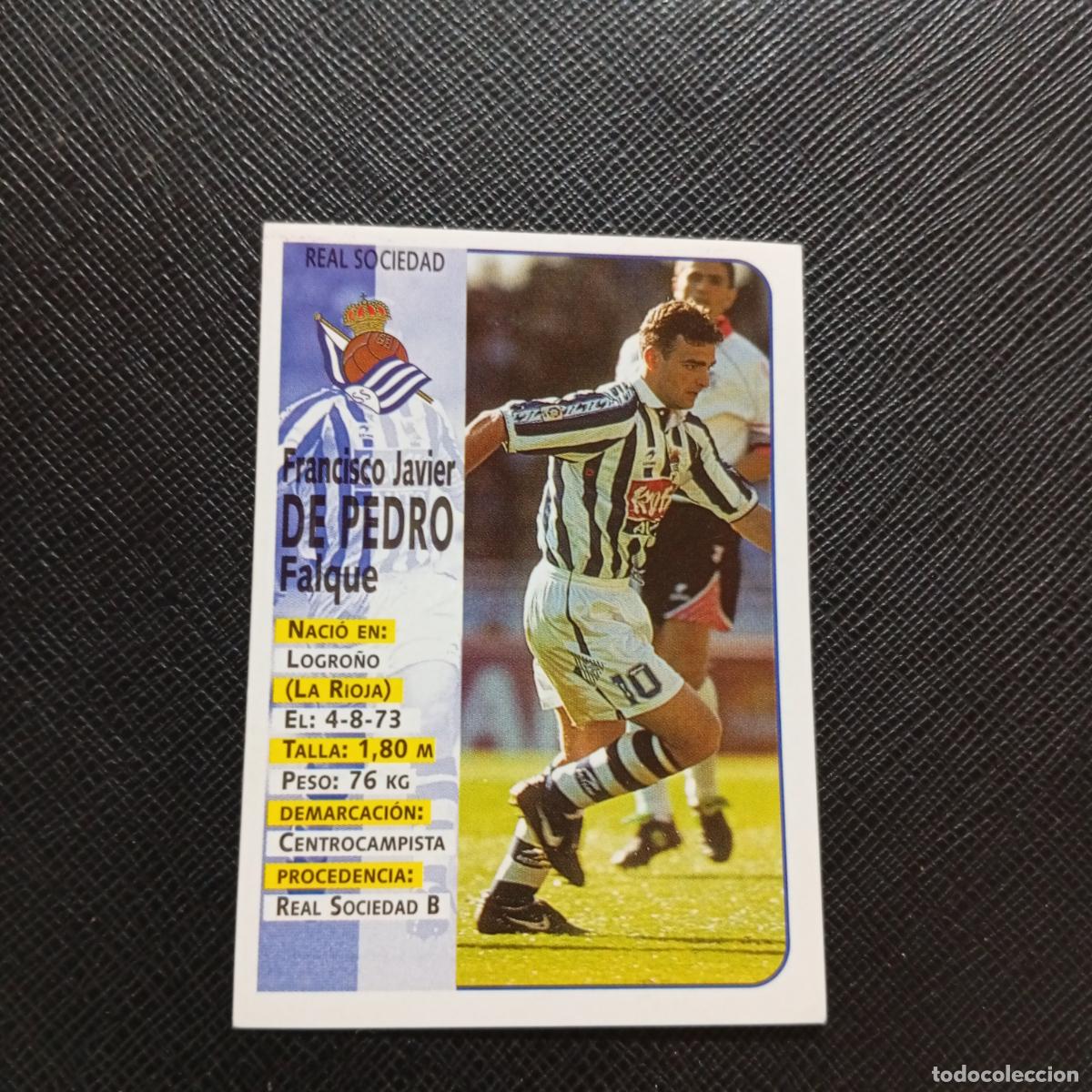 Cromos de F&uacute;tbol: 58 DE PEDRO REAL SOCIEDAD PANINI 1998 1999 FUTBOL CROMO 98 99 - SIN PEGAR - A173 PG13