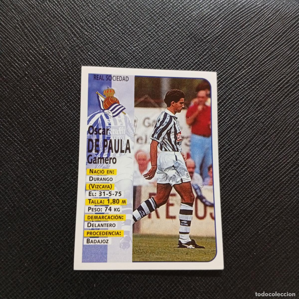 Cromos de F&uacute;tbol: 61 DE PAULA REAL SOCIEDAD PANINI 1998 1999 FUTBOL CROMO 98 99 - SIN PEGAR - A173 PG13