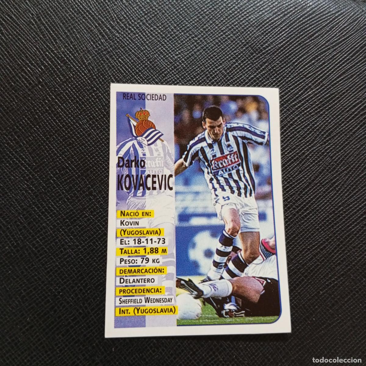 Cromos de F&uacute;tbol: 63 KOVACEVIC REAL SOCIEDAD PANINI 1998 1999 FUTBOL CROMO 98 99 - SIN PEGAR - A173 PG13