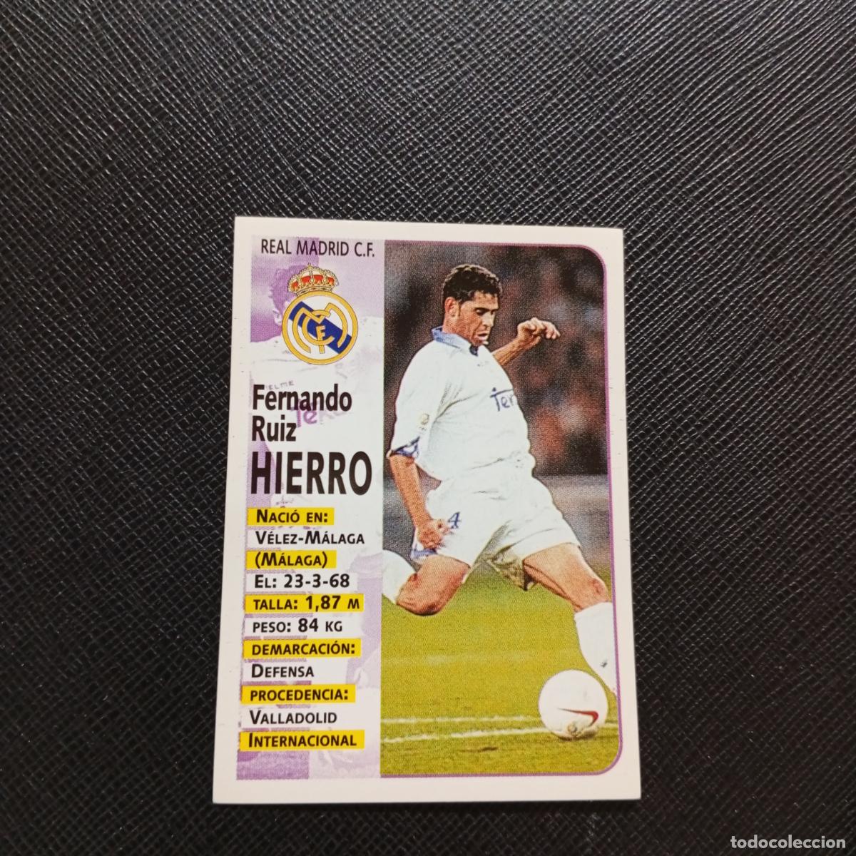 Football Stickers: 69 HIERRO REAL MADRID PANINI 1998 1999 FUTBOL CROMO 98 99 - SIN PEGAR - A173 PG14