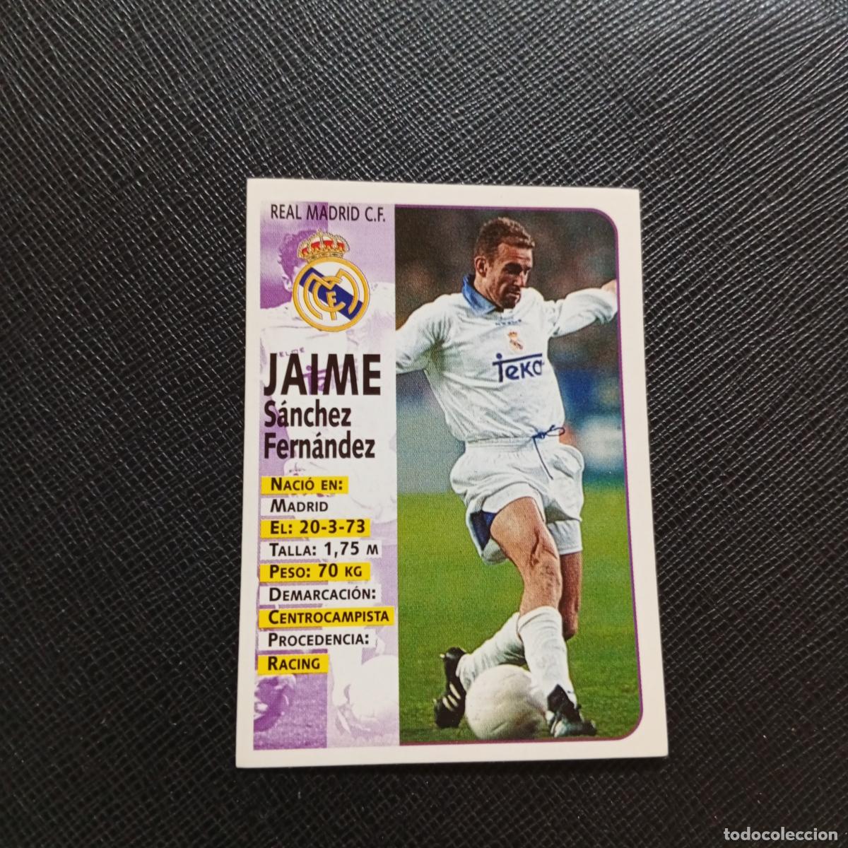 Football Stickers: 74 JAIME REAL MADRID PANINI 1998 1999 FUTBOL CROMO 98 99 - SIN PEGAR - A173 PG14