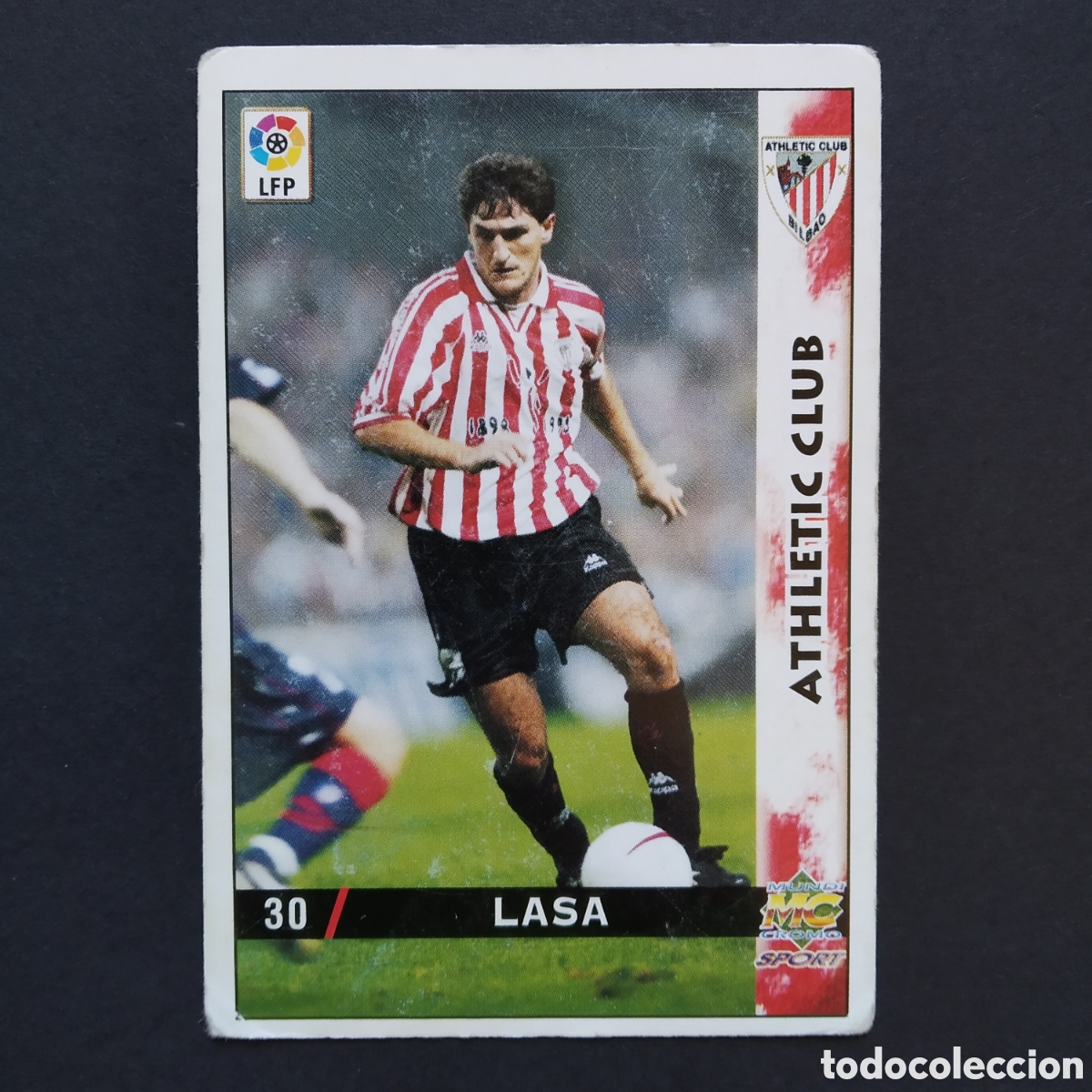 Football Stickers: CROMO - N&ordm; 0030 - LASA - ATHLETIC CLUB - LAS FICHAS DE LA LIGA 98-99 (1998 / 1999) - MUNDICROMO