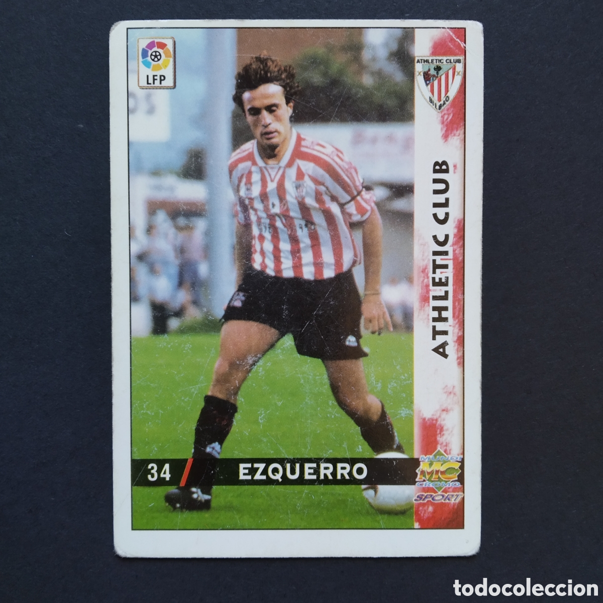 Figurine di Calcio: CROMO - N&ordm; 0034 - EZQUERRO - ATHLETIC CLUB - LAS FICHAS DE LA LIGA 98-99 (1998 / 1999) - MUNDICROMO