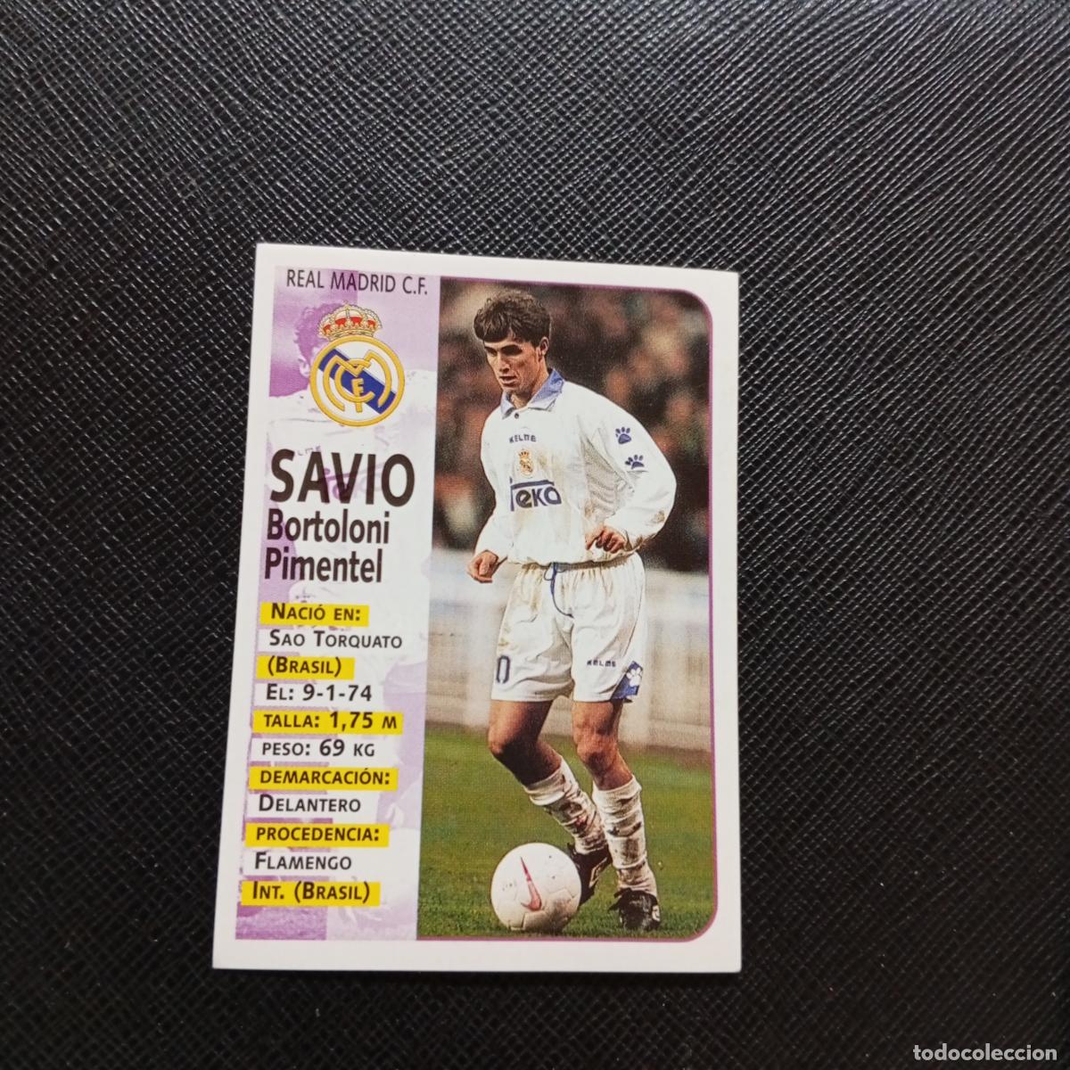 Figurine di Calcio: 79 SAVIO REAL MADRID PANINI 1998 1999 FUTBOL CROMO 98 99 - SIN PEGAR - A173 PG15