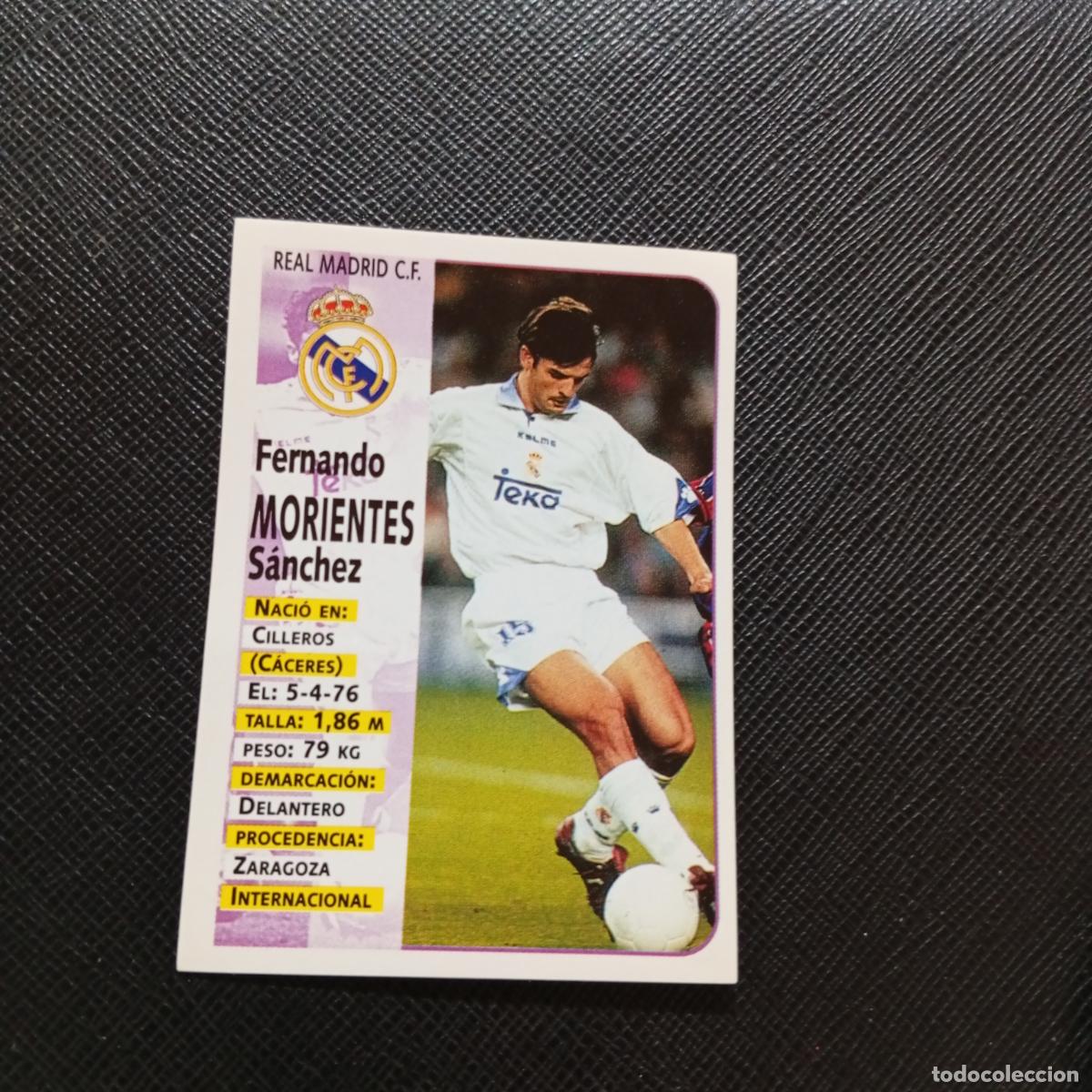 Cromos de F&uacute;tbol: 82 MORIENTES REAL MADRID PANINI 1998 1999 FUTBOL CROMO 98 99 - SIN PEGAR - A173 PG15