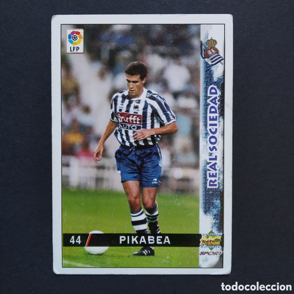 Figurine di Calcio: CROMO - N&ordm; 0044 - PIKABEA - R. SOCIEDAD - LAS FICHAS DE LA LIGA 98-99 (1998 / 1999) - MUNDICROMO