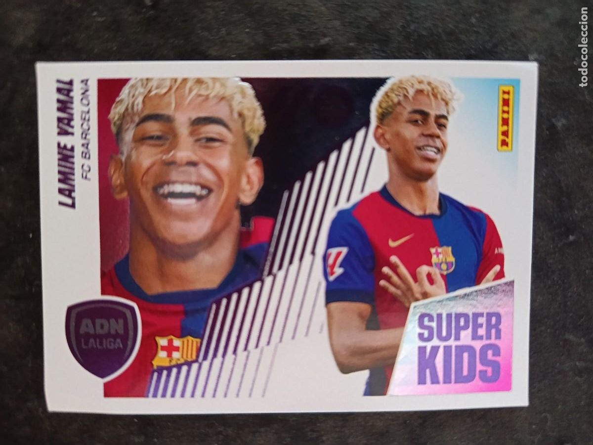 Fu&szlig;ball-Sticker: LIGA ESTE 2025-26. #14 LAMINE YAMAL &rdquo;SUPER KIDS&rdquo; FC. BARCELONA