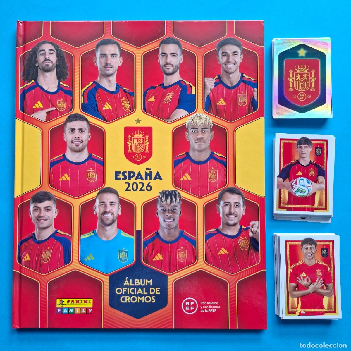Cromos de F&uacute;tbol: &Aacute;lbum tapa dura COMPLETO 72 Stickers + 1 Pto. Panini ESPA&Ntilde;A 2026 Carrefour