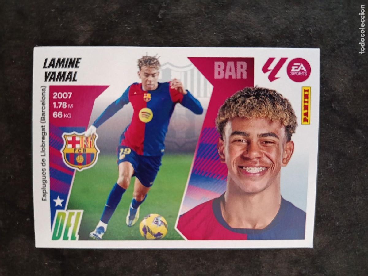 Fu&szlig;ball-Sticker: LIGA ESTE 2025-26. #19 LAMINE YAMAL FC. BARCELONA