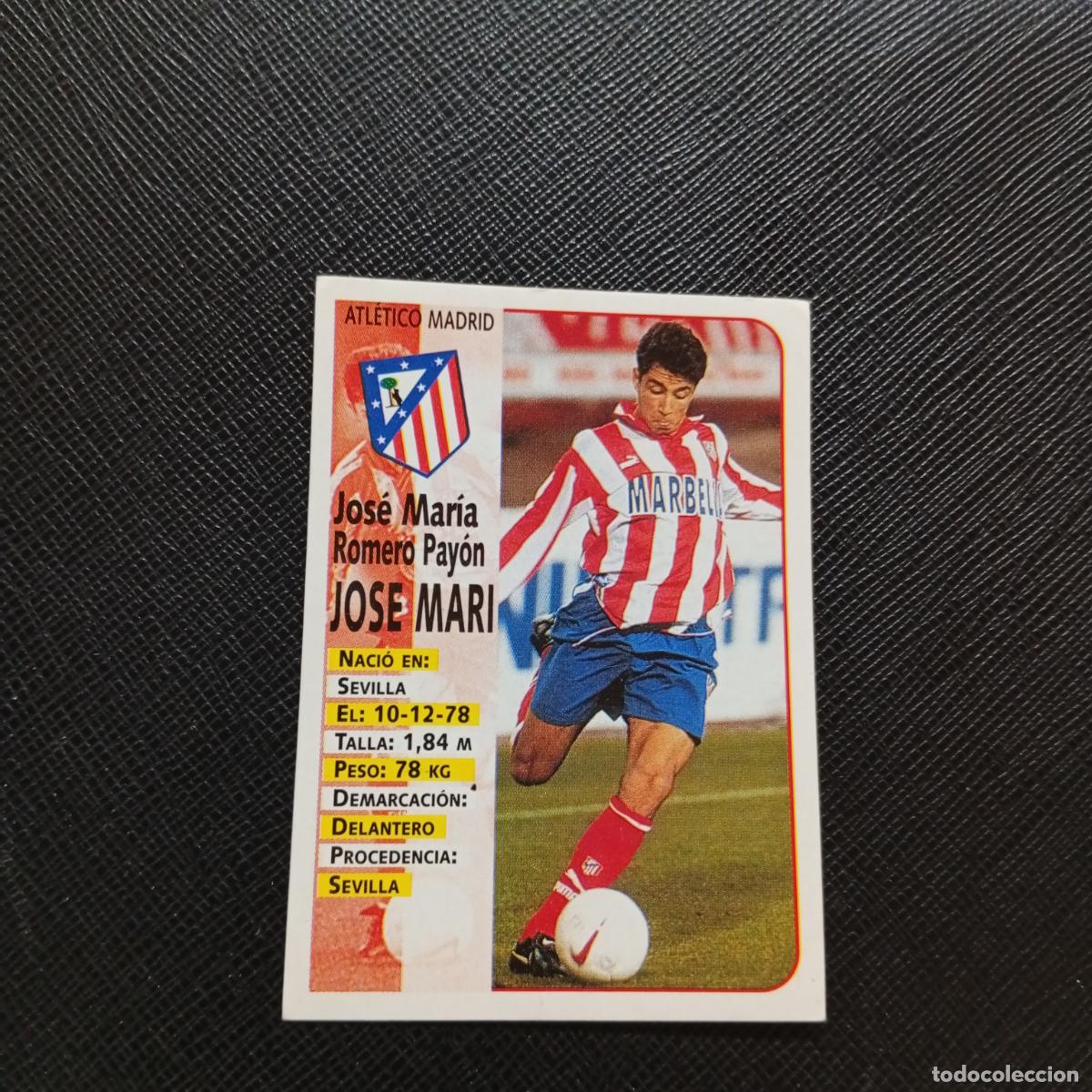 Cromos de f&uacute;tbol: 102 JOSE MARI AT MADRID PANINI 1998 1999 FUTBOL CROMO 98 99 - SIN PEGAR - A173 PG23