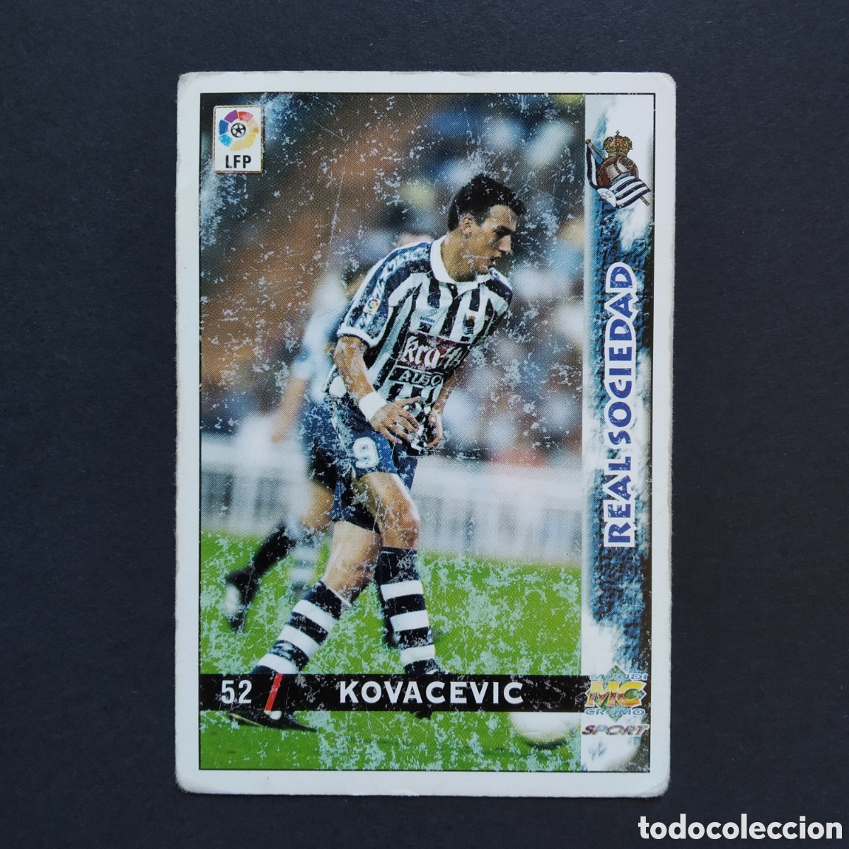 Figurine di Calcio: CROMO - N&ordm; 0052 - KOVACEVIC - R. SOCIEDAD - LAS FICHAS DE LA LIGA 98-99 (1998 / 1999) - MUNDICROMO