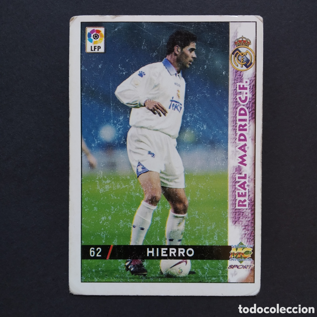Cromos de Futebol: CROMO - N&ordm; 0062 - HIERRO - REAL MADRID - LAS FICHAS DE LA LIGA 98-99 (1998 / 1999) - MUNDICROMO