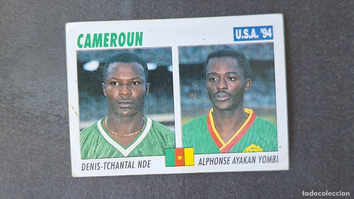 Cromos de F&uacute;tbol: L2 NDE - YOMBI SELECCION CAMERUN MUNDIAL U.S.A. 94 SERVICE LINE NUNCA PEGADO SIN PEGAR