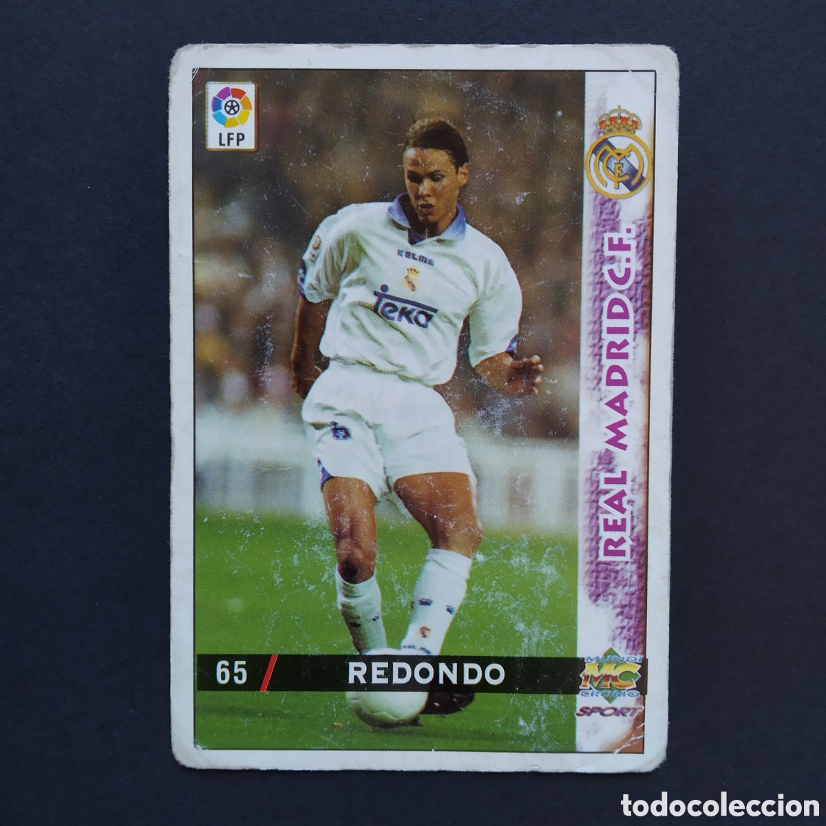 Cromos de Futebol: CROMO - N&ordm; 0065 - REDONDO - REAL MADRID - LAS FICHAS DE LA LIGA 98-99 (1998 / 1999) - MUNDICROMO