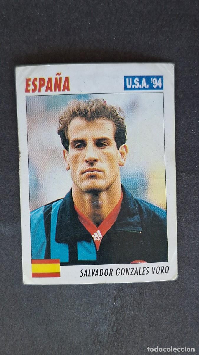 Cromos de F&uacute;tbol: L2 S. GONZALES VORO SELECCION ESPA&Ntilde;A MUNDIAL U.S.A. 94 SERVICE LINE NUNCA PEGADO SIN PEGAR