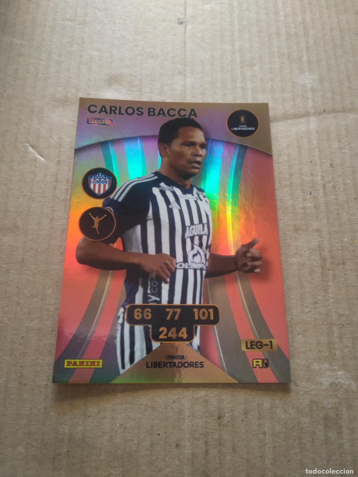 Cromos de F&uacute;tbol: CARLOS BACCA JUNIOR CROMO FUTBOL PANINI ADRENALYN CONMEBOL LIBERTADORES SUDAMERICANA 2024