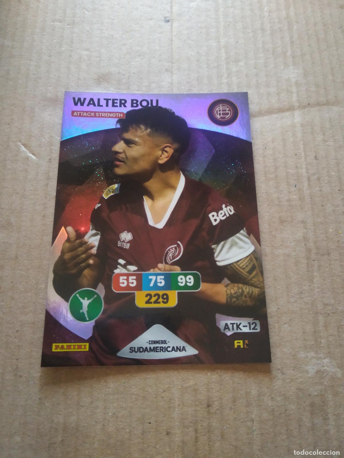 Cromos de F&uacute;tbol: WALTER BOU LANUS CROMO FUTBOL PANINI ADRENALYN CONMEBOL LIBERTADORES SUDAMERICANA 2024