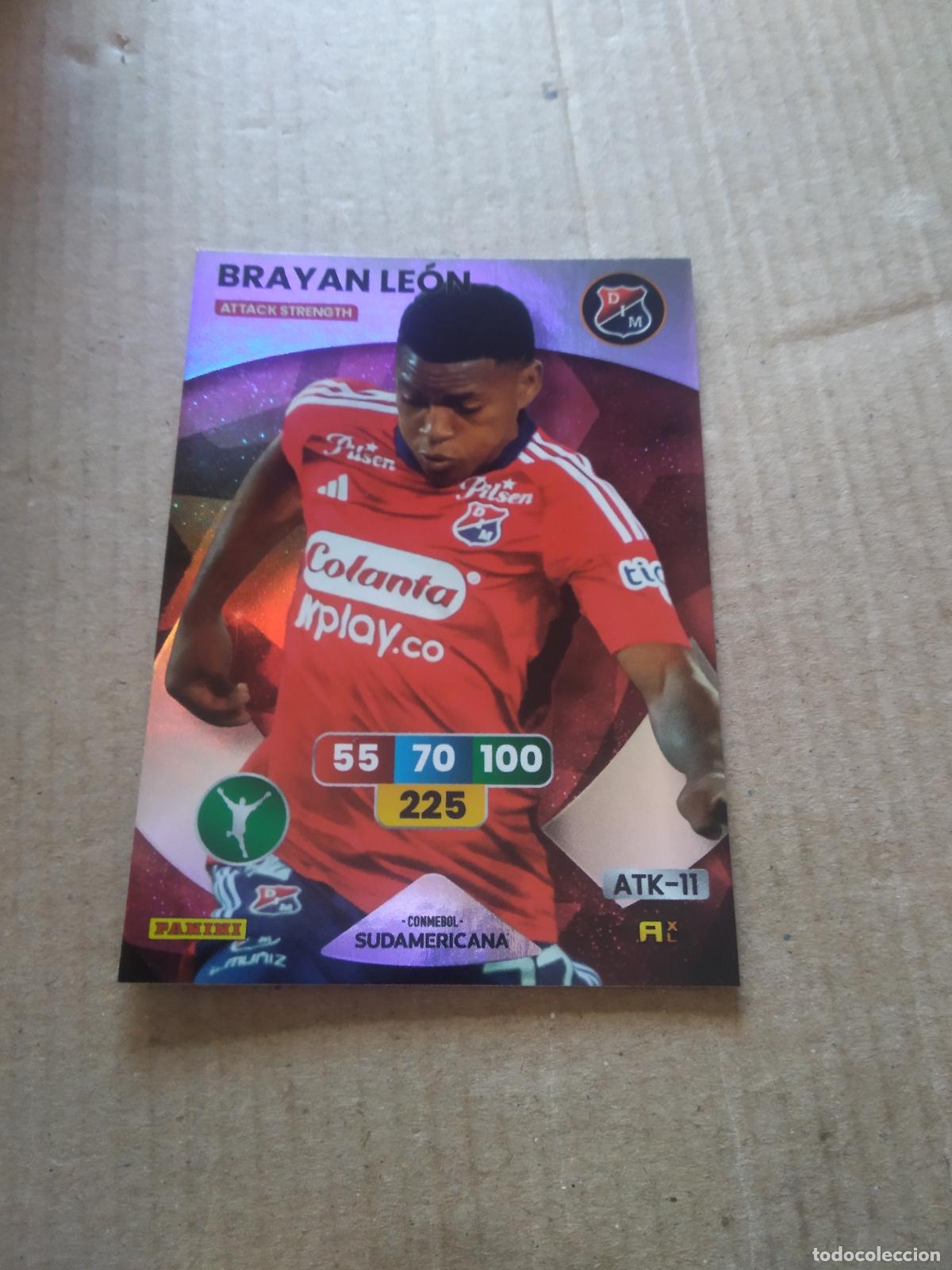Cromos de F&uacute;tbol: BRAYAN LEON INDEPENDIENTE MEDELLIN CROMO FUTBOL ADRENALYN CONMEBOL LIBERTADORES SUDAMERICANA 2024