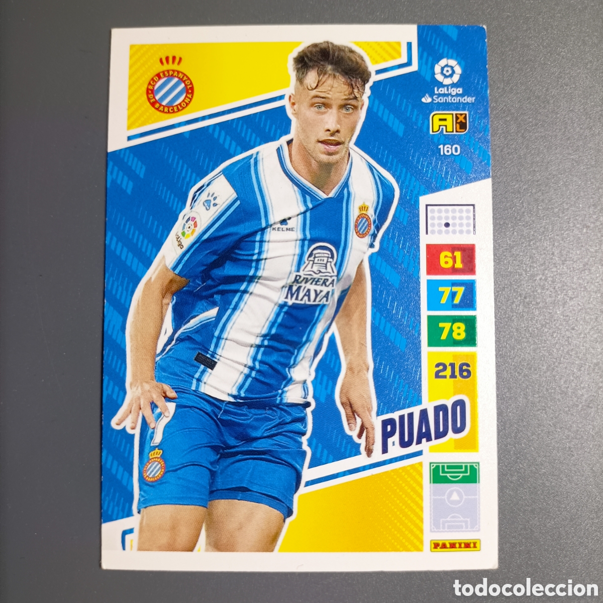 Cromos de F&uacute;tbol: ADRENALYN. LIGA 2022-2023 (ESPANYOL) №160 PUADO