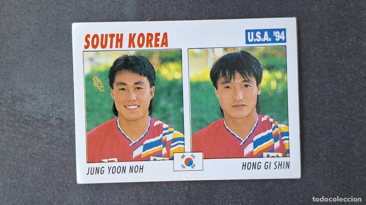 Cromos de F&uacute;tbol: L2 YOON NOH - GI SHIN SELECCION KOREA DEL SUR MUNDIAL U.S.A. 94 SERVICE LINE NUNCA PEGADO SIN PEGAR