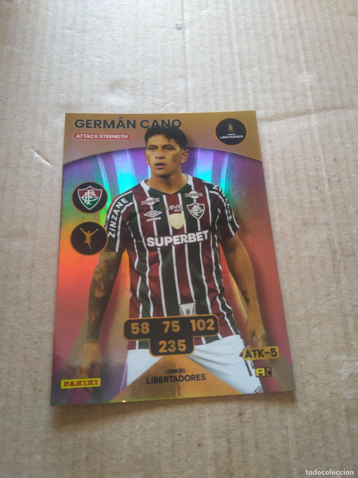 Football Stickers: GERMAN CANO FLUMINENSE CROMO FUTBOL PANINI ADRENALYN CONMEBOL LIBERTADORES SUDAMERICANA 2024