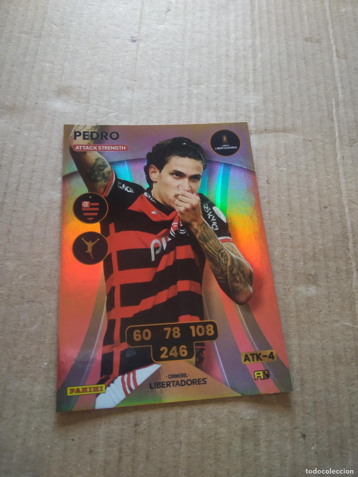 Fu&szlig;ball-Sticker: PEDRO FLAMENGO CROMO FUTBOL PANINI ADRENALYN CONMEBOL LIBERTADORES SUDAMERICANA 2024