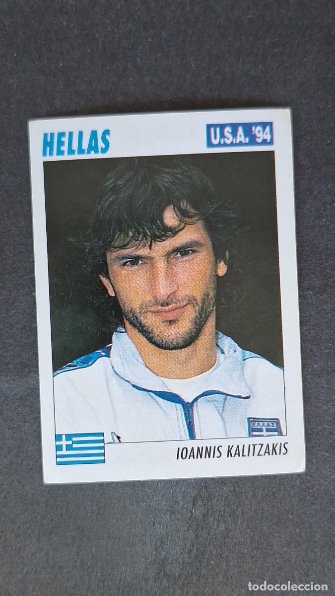 Fu&szlig;ball-Sticker: L2 KALITZAKIS SELECCION GRECIA MUNDIAL U.S.A. 94 SERVICE LINE NUNCA PEGADO SIN PEGAR