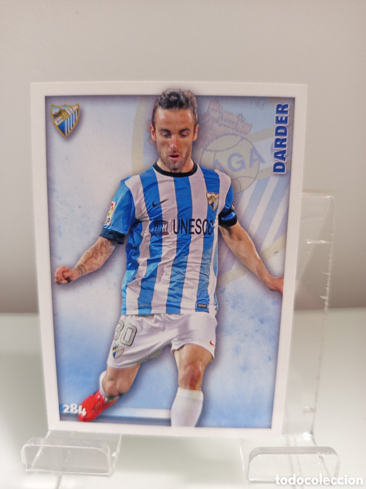 Cromos de Futebol: ❇️ CROMO ⚽ DARDER M&Aacute;LAGA 284 FICHAS LIGA 2015 14 15 2014 2015 MUNDICROMO ❇️