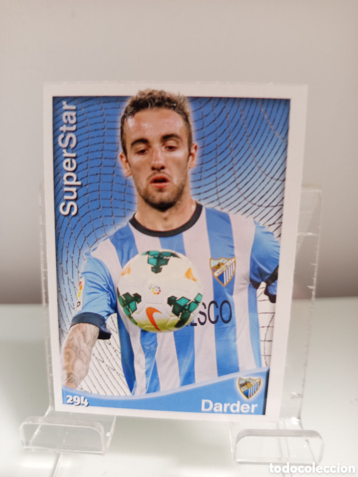 Cromos de Futebol: ❇️ CROMO ⚽ DARDER M&Aacute;LAGA 294 SUPERSTAR FICHAS LIGA 2015 14 15 2014 2015 MUNDICROMO ❇️