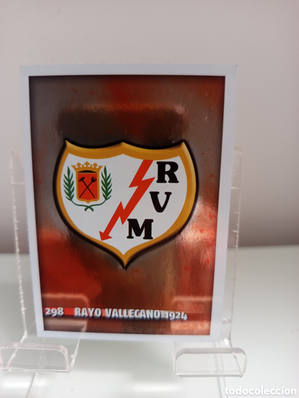 Cromos de Futebol: ❇️ CROMO ⚽ ESCUDO RAYO VALLECANO 298 SUPERSTAR FICHAS LIGA 2015 14 15 2014 2015 MUNDICROMO ❇️