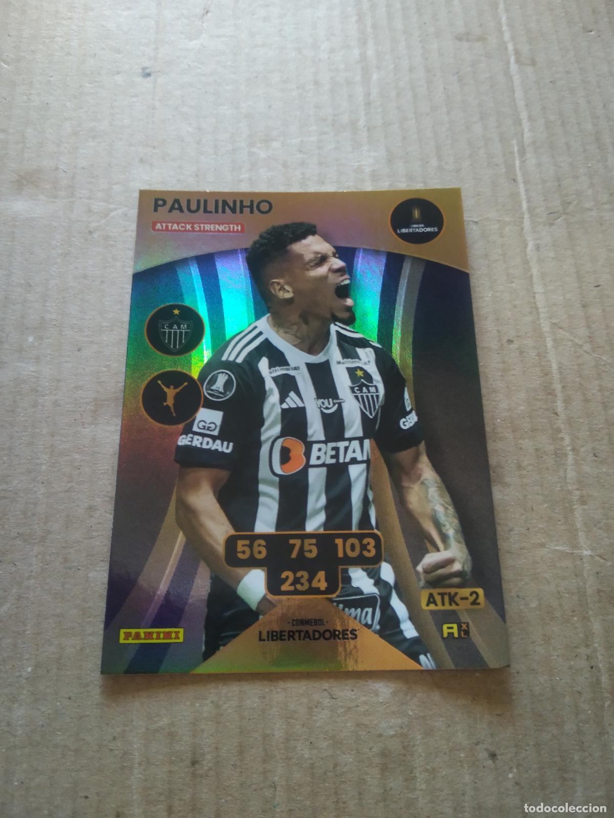 Fu&szlig;ball-Sticker: PAULINHO ATLETICO MINEIRO CROMO FUTBOL PANINI ADRENALYN CONMEBOL LIBERTADORES SUDAMERICANA 2024