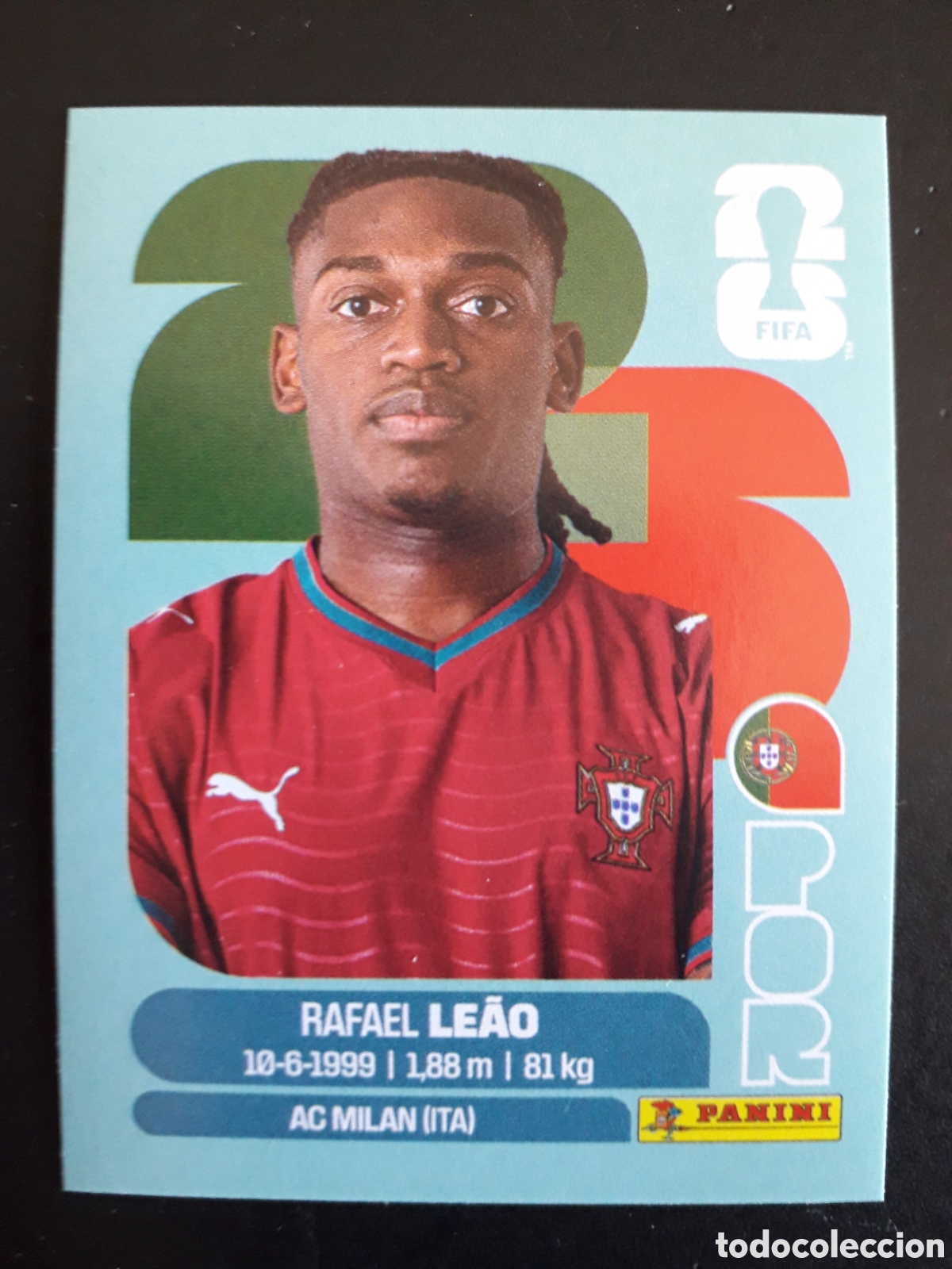 Fu&szlig;ball-Sticker: LE&Atilde;O PORTUGAL POR 20 MUNDIAL F&Uacute;TBOL 2026 FIFA WORLD CUP PANINI SIN PEGAR PEDIDO M&Iacute;NIMO 3&euro;